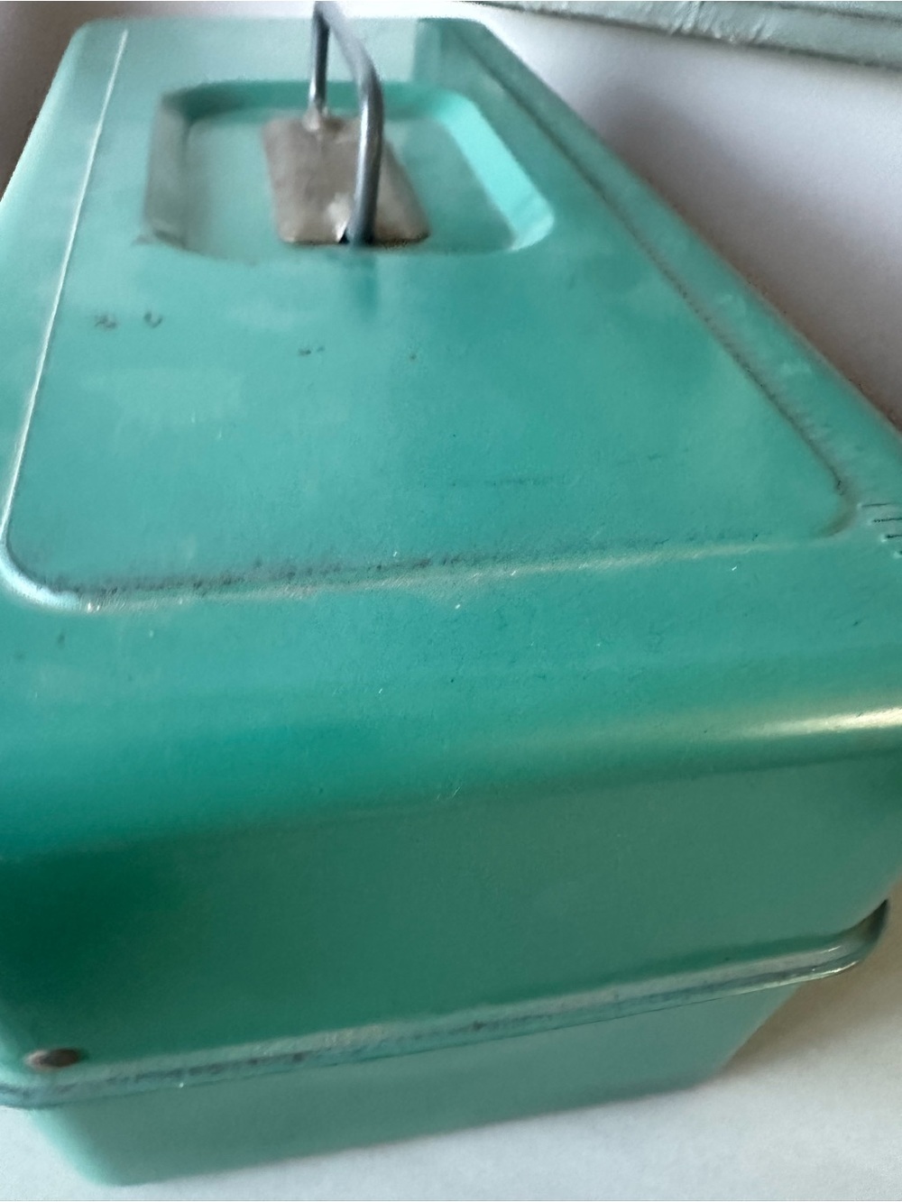 Vintage Liberty teal green tackle box metal - Picture 8 of 12